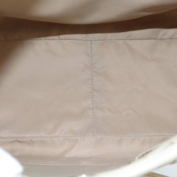Christian Dior Trotter Romantic Tote Bag PVC Beige Silver Auth 96207 - Picture 11 of 16